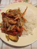 Saltado de pollo con papas especiales