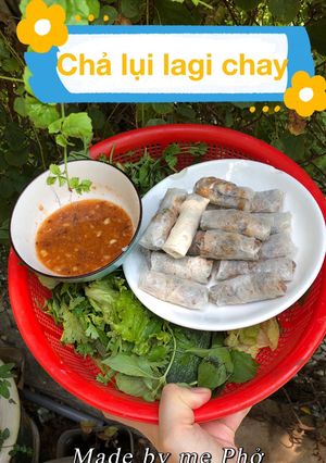Hình của món Chả lụi lagi chay.