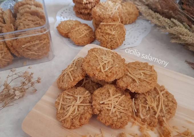 Resep Cheese Oat Cookies, Enak