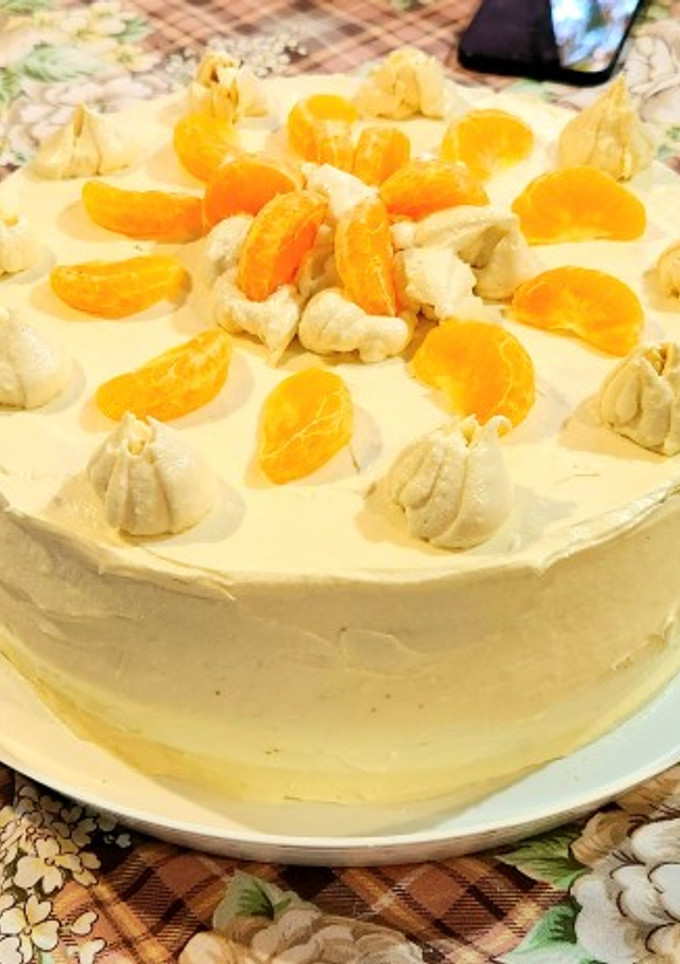 Una foto de Pastel de calabaza y cheesecake de mandarina