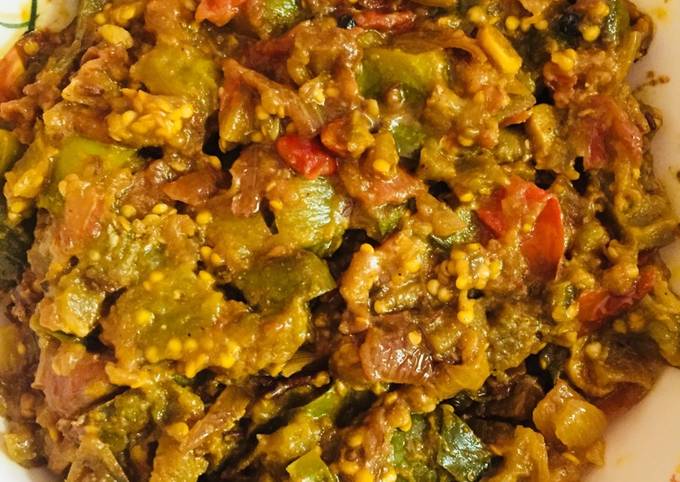 Brinjal tomato sabzi Recipe by pushpalata yadav - Cookpad