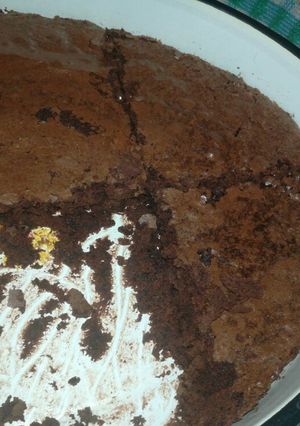 Una foto de Brownies con cacao en polvo