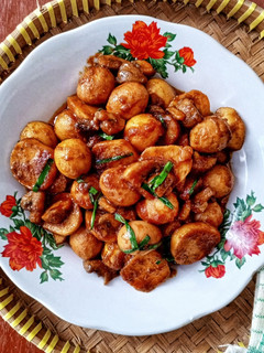 Foto resep Telur Puyuh Jamur Bumbu Kecap