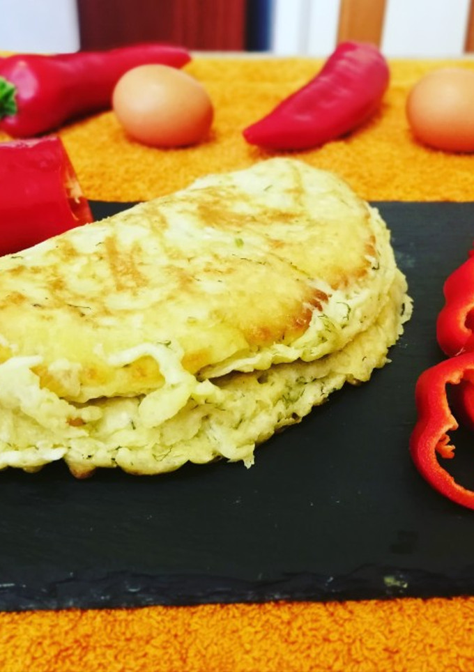 Una foto de Desayuno de huevo y queso