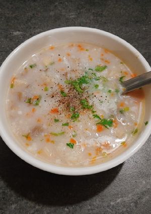 Hình của món Cháo thập cẩm.