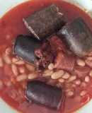 Plato obrero de alubias blancas con compango