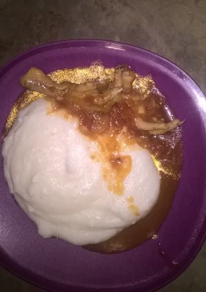A picture of Pap and chicken feet.