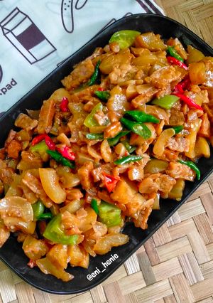 Foto resep 399. Oseng Kikil Tempe Pedas