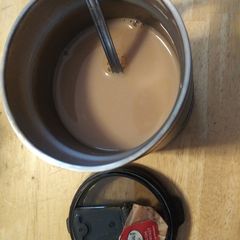 A picture of Peppermint Cocoa Coffee Creamer.