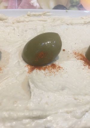 صورة لوصفة الحمص بطحينة على اصولها😋