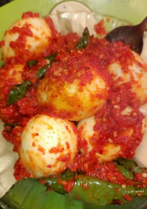 Foto resep Telor disambelin (balado)