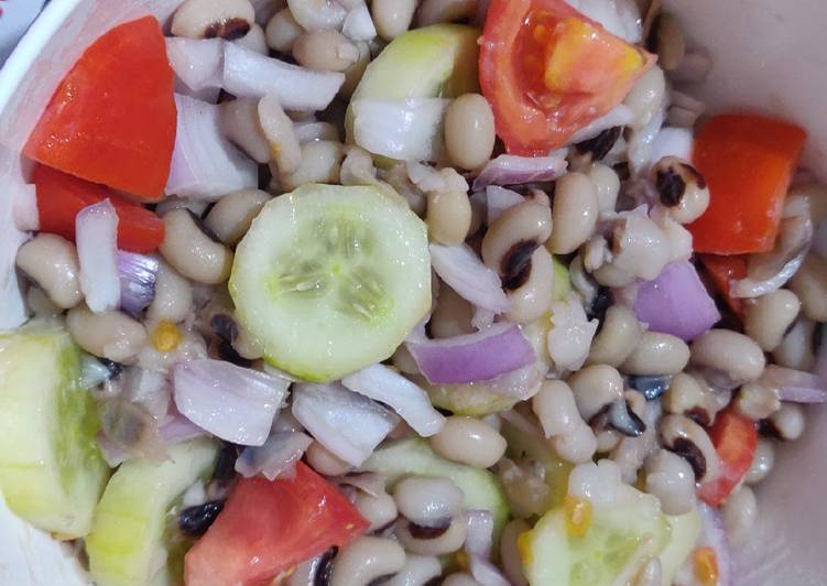 Easiest Way to Prepare Super Quick Homemade Black eyed Peas/ Lobia Salad - Diet_Healthy