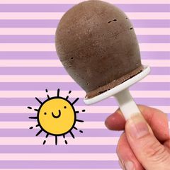 Peanut Butter and Banana Fudgesicles 🥜 🍌 🍫 A picture of Peanut Butter and Banana Fudgesicles 🥜 🍌 🍫.