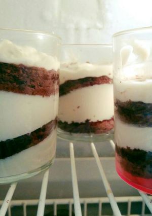 Una foto de Vaso de tiramisú y más versiones -receta de aprovechamiento