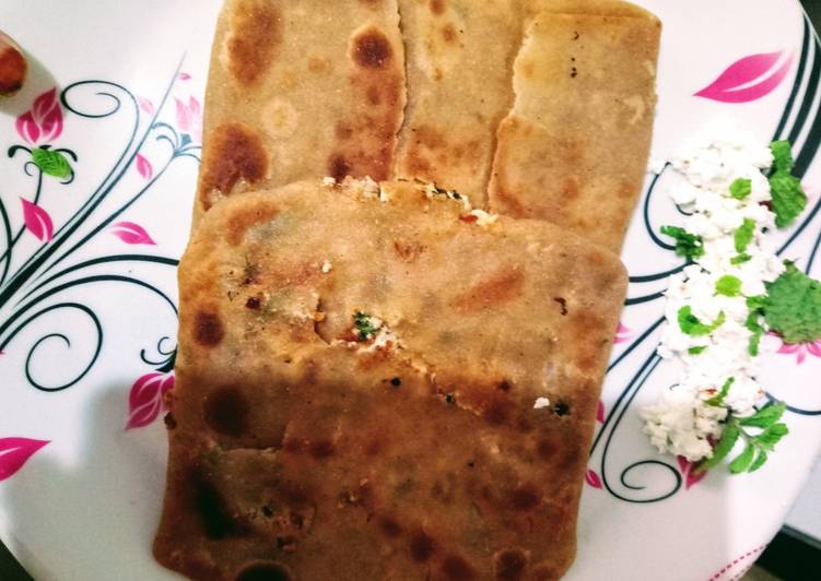 Recipe of Homemade Pocket paneer paratha