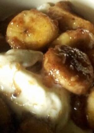 A picture of Slow Cooked Vegan Bananas Foster.
