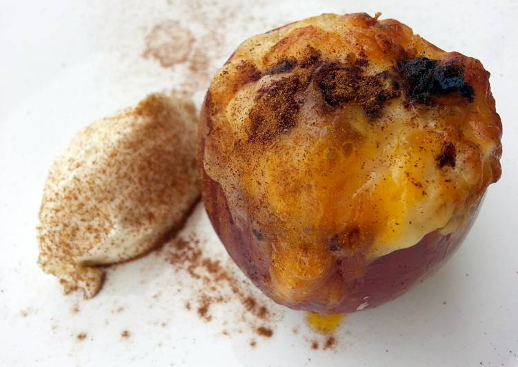 Baked Apple With Egg