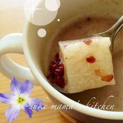 A picture of Easy Hot Milk Zenzai in a Mug.