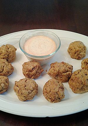 A picture of Cauliflower Cheese Balls.