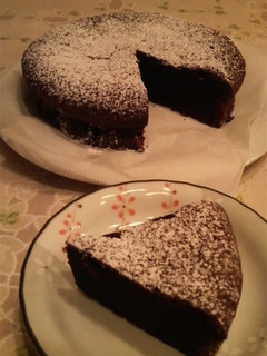 A picture of No Meringue Necessary Easy Rich Gateau au Chocolat (Chocolate Cake).