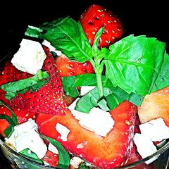 A picture of Mike's Balsamic Strawberry Feta Salad.