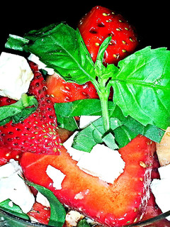A picture of Mike's Balsamic Strawberry Feta Salad.