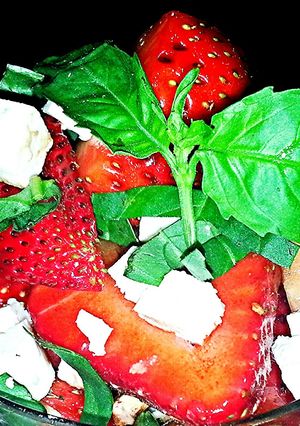 A picture of Mike's Balsamic Strawberry Feta Salad.