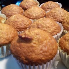 A picture of Sunshines banana nut muffins.