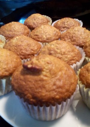 A picture of Sunshines banana nut muffins.