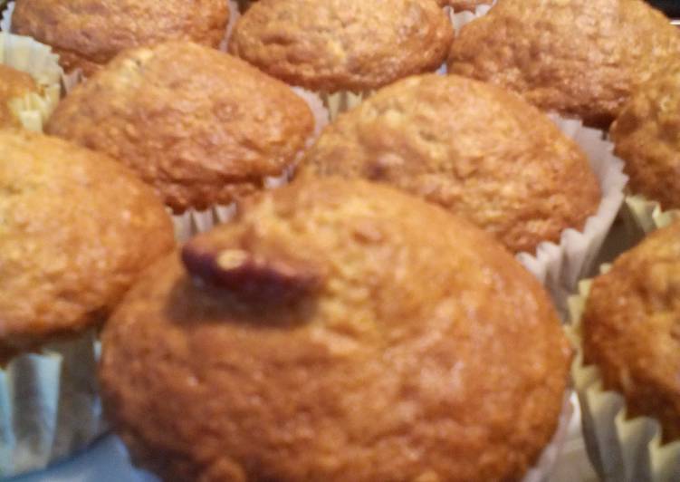 Easiest Way to Make Super Quick Homemade Sunshines banana nut muffins