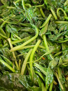 Una foto de Espinacas baby salteadas