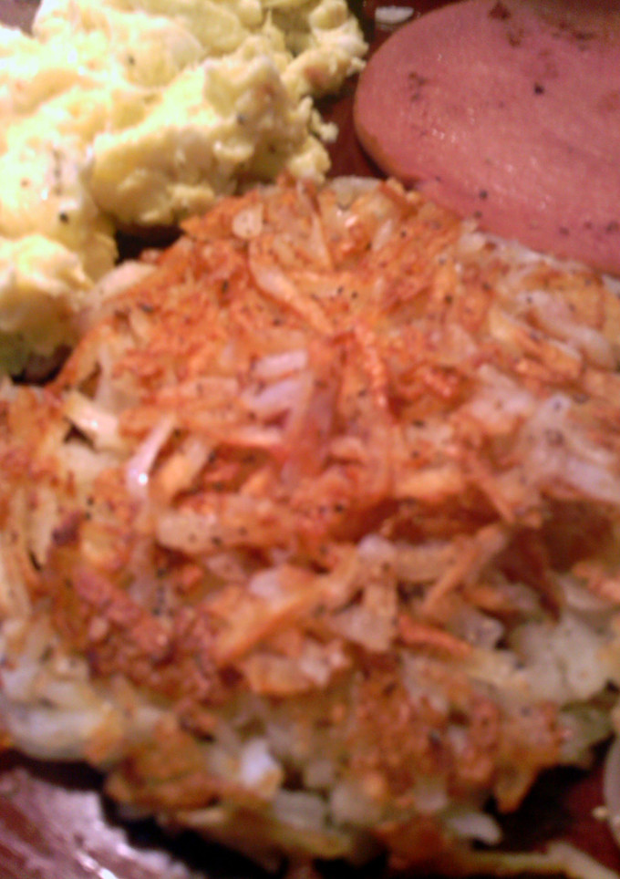 A picture of Golden Hash Browns.