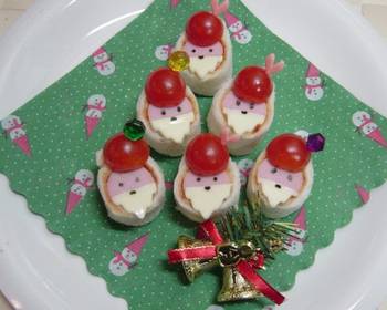 Latest Recipe Santa Claus Sandwich Rolls Delicious Simple