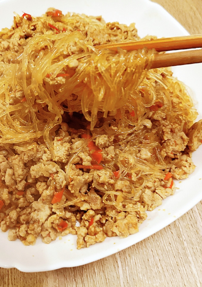 條條分明的螞蟻上樹 的食譜成品照片