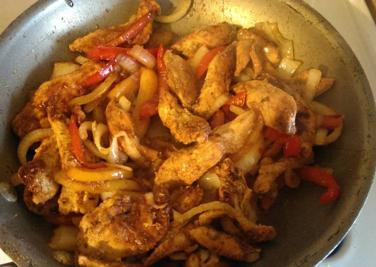 Chicken fajitas