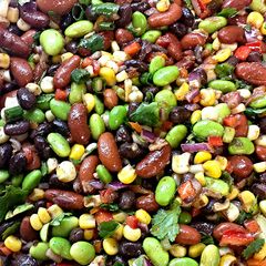 A picture of Bean and Edamame Salad.