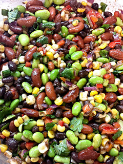 A picture of Bean and Edamame Salad.