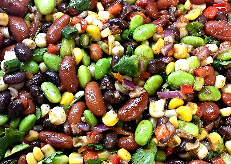 Steps to Make Speedy Bean and Edamame Salad