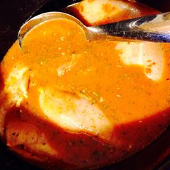 A picture of Easy Slow cooker Kicking Chicken.