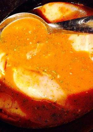 A picture of Easy Slow cooker Kicking Chicken.