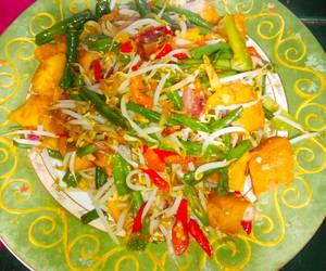 Siap Saji Tumis Tahu taoge kacang panjang Ala Rumahan Siap Saji Tumis Tahu taoge kacang panjang Ala Rumahan