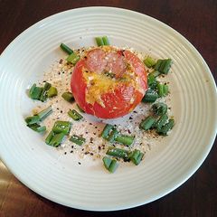 A picture of Omelette Baked Tomatos.