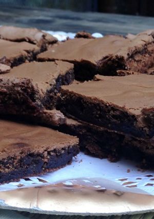 Una foto de Brownie para celiacos