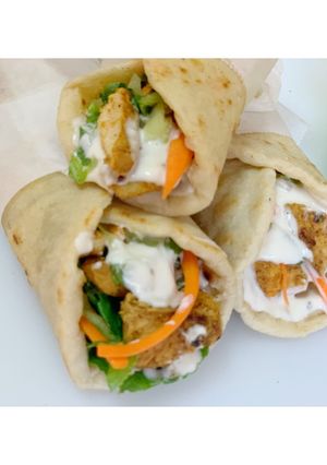 A picture of Arabian shwarma.