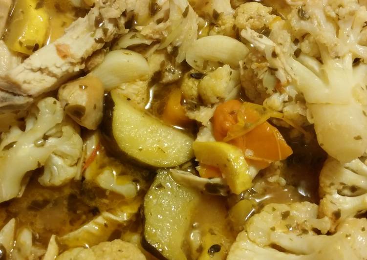 Recipe of Favorite Leftover Oven Roasted Chicken &amp; roasted vegetables Pasta