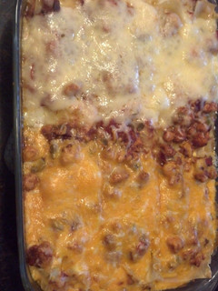 A picture of BBQ Chicken Lasagna.