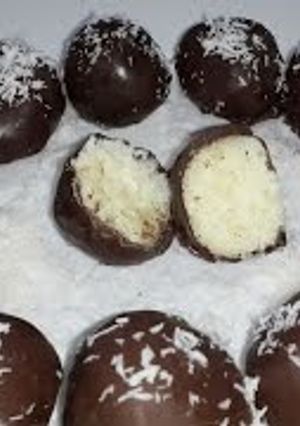 صورة لوصفة حلى 🥥 جوز الهند بالشوكولا