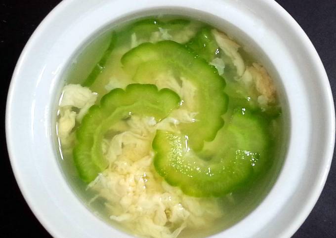 Simple Way to Make Homemade Bitter Gourd Egg Soup