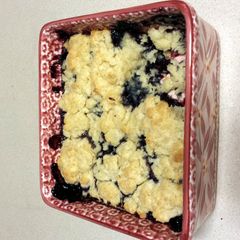 A picture of Blueberry Cobbler.