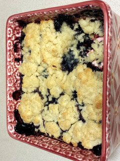 A picture of Blueberry Cobbler.